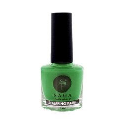 Лак-краска для стемпинга Saga Professional Stamping Paint 07 зеленый. 8 мл
