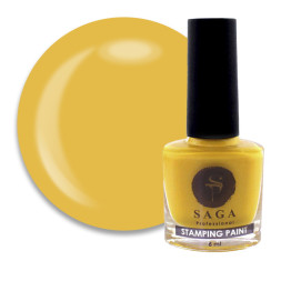 Лак-краска для стемпинга Saga Professional Stamping Paint 08 желтый. 8 мл