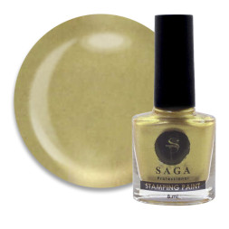 Лак-краска для стемпинга Saga Professional Stamping Paint 11 золото. 8 мл