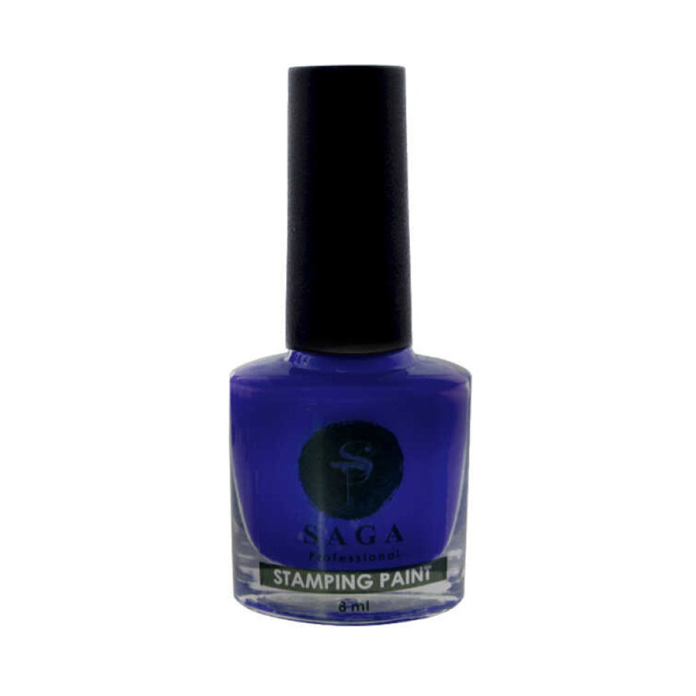 Лак-краска для стемпинга Saga Professional Stamping Paint 12 синий. 8 мл