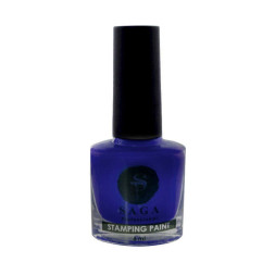 Лак-краска для стемпинга Saga Professional Stamping Paint 12 синий. 8 мл