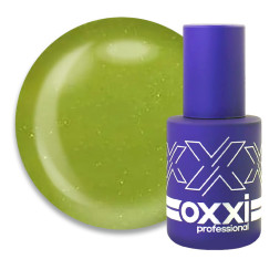 Гель-лак Oxxi Professional 337. золотисто-оливковий з шимерами. 10 мл