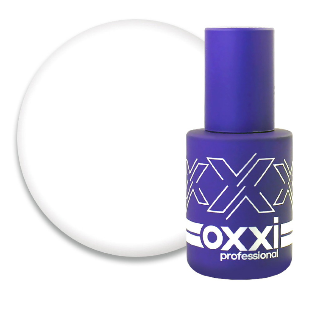 Гель-лак Oxxi Professional 340. холодний білий. 10 мл