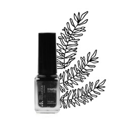 Лак для стемпінгу Nails Molekula Stamping 02 чорний. 6 мл
