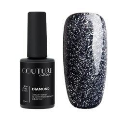 Топ для гель-лаку без липкого шару Couture Color Diamond Top Coat зі світловідбиваючим ефектом. 9 мл