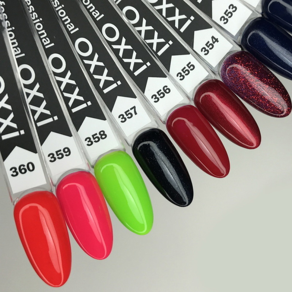 Гель-лак Oxxi Professional 360 неоново-кораловий 10 мл
