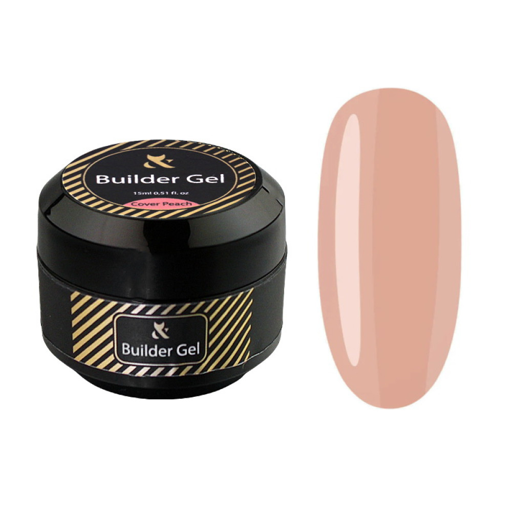 Гель F.O.X строительный Builder Gel Cover Peach персиковый 15 мл