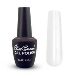 База камуфлирующая для гель-лака Elise Braun Cover Base Coat 12. молочный. 15 мл