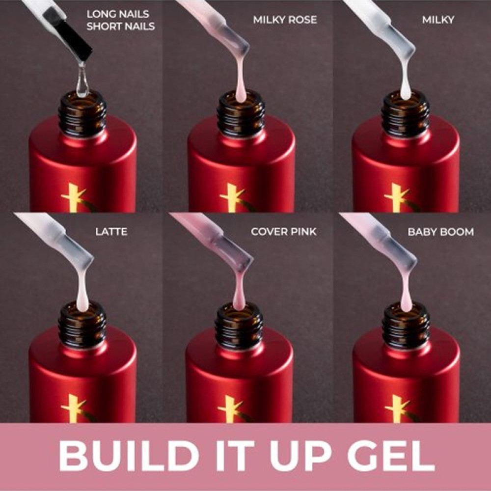 Гель моделирующий Kodi Professional Build It Up Gel Long Nails с кисточкой. 15 мл