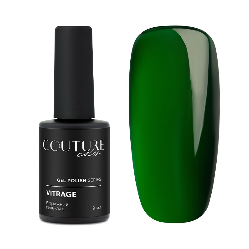 Гель-лак Couture Color Vitrage Gel VG 05 зеленый. 9 мл