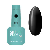 Гель-лак Siller Professional 001 чорний. 8 мл...
