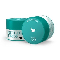 Гель камуфлюючий Siller Professional Wonder Gel 008 Pure White. біліше білого. 30 мг