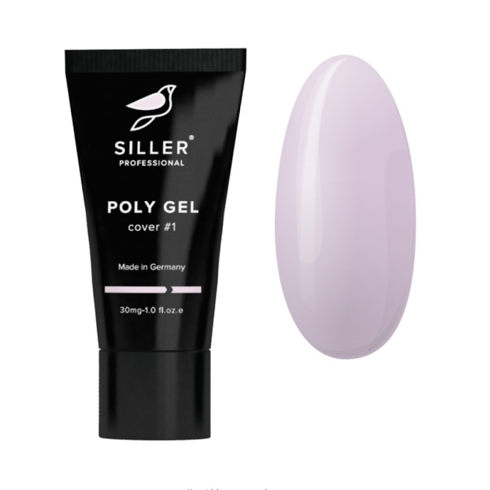Полигель Siller Professional Poly Gel Cover 001. бледно-розовый. 30 мл