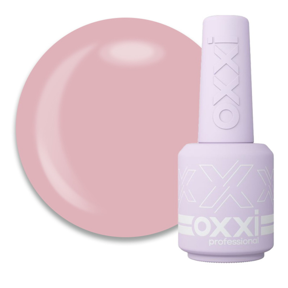 База камуфлююча для гель-лаку Oxxi Professional Cover Base Coat 004 приглушений рожевий. 15 мл