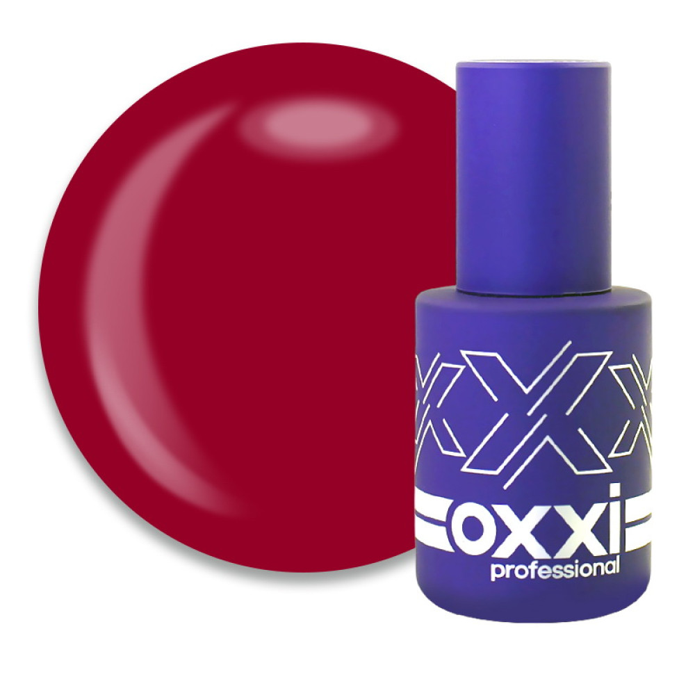 Гель-лак Oxxi Professional 356 рубіново-червоний. 10 мл