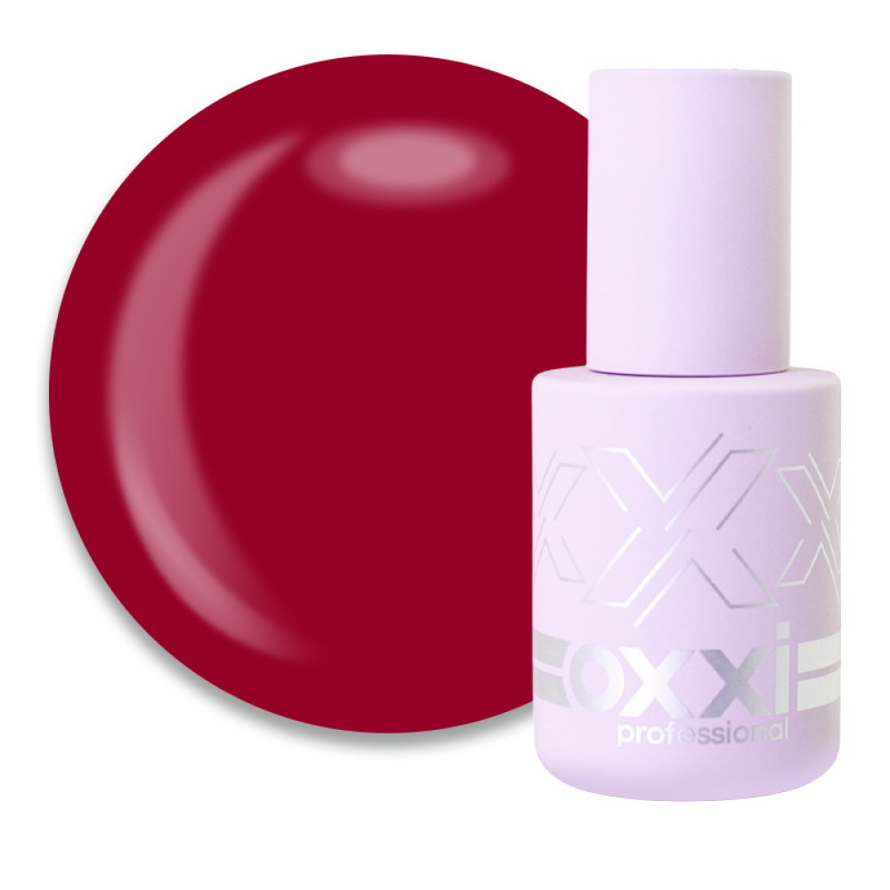 Гель-лак Oxxi Professional 356 рубіново-червоний. 10 мл