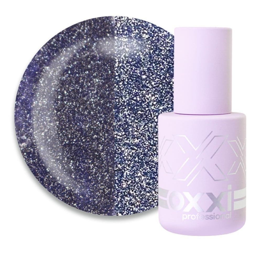 Гель-лак Oxxi Professional Disco Boom 003 бузково-синій світловідбиваючий 10 мл