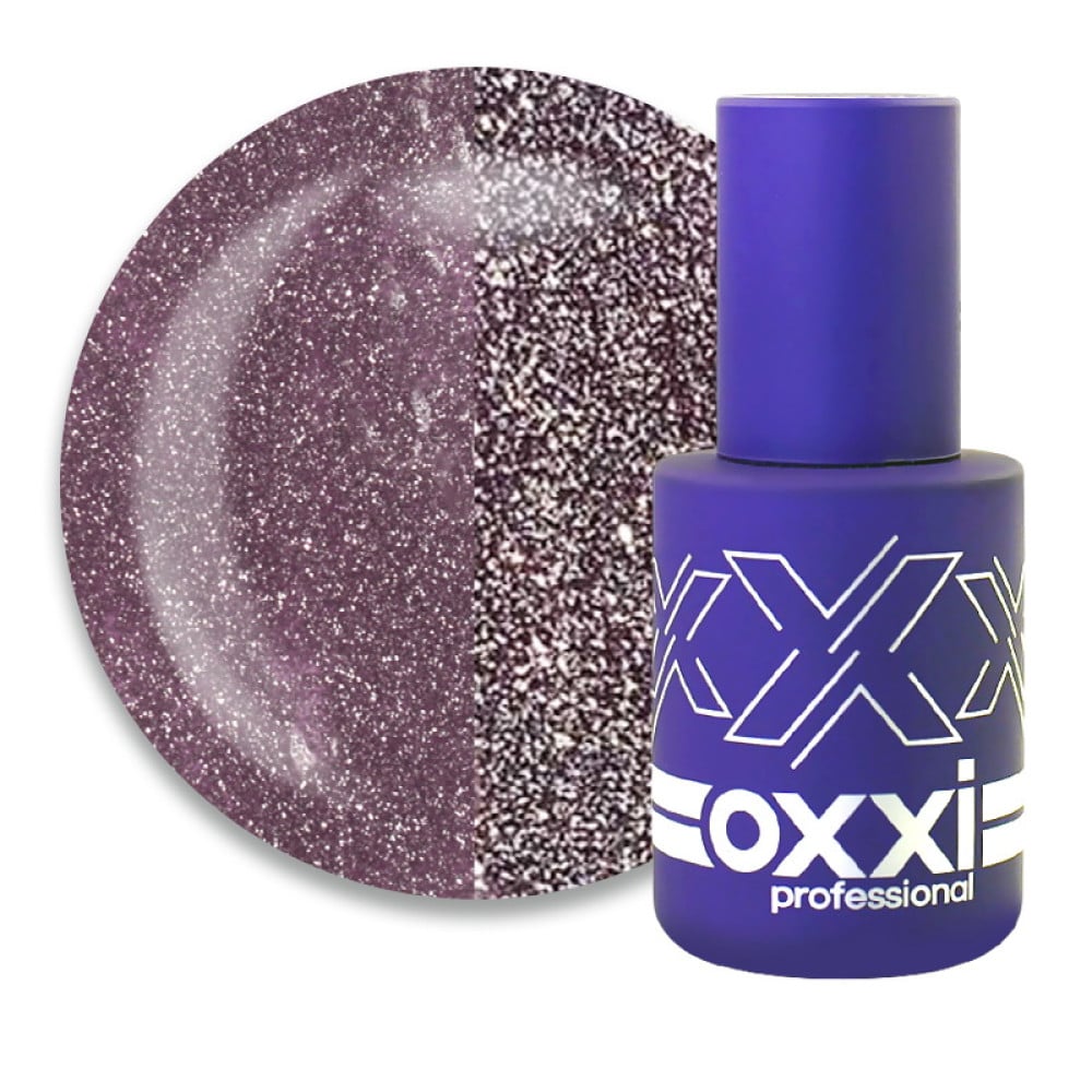 Гель-лак Oxxi Professional Disco Boom 007 попелясто-рожевий світловідбиваючий 10 мл