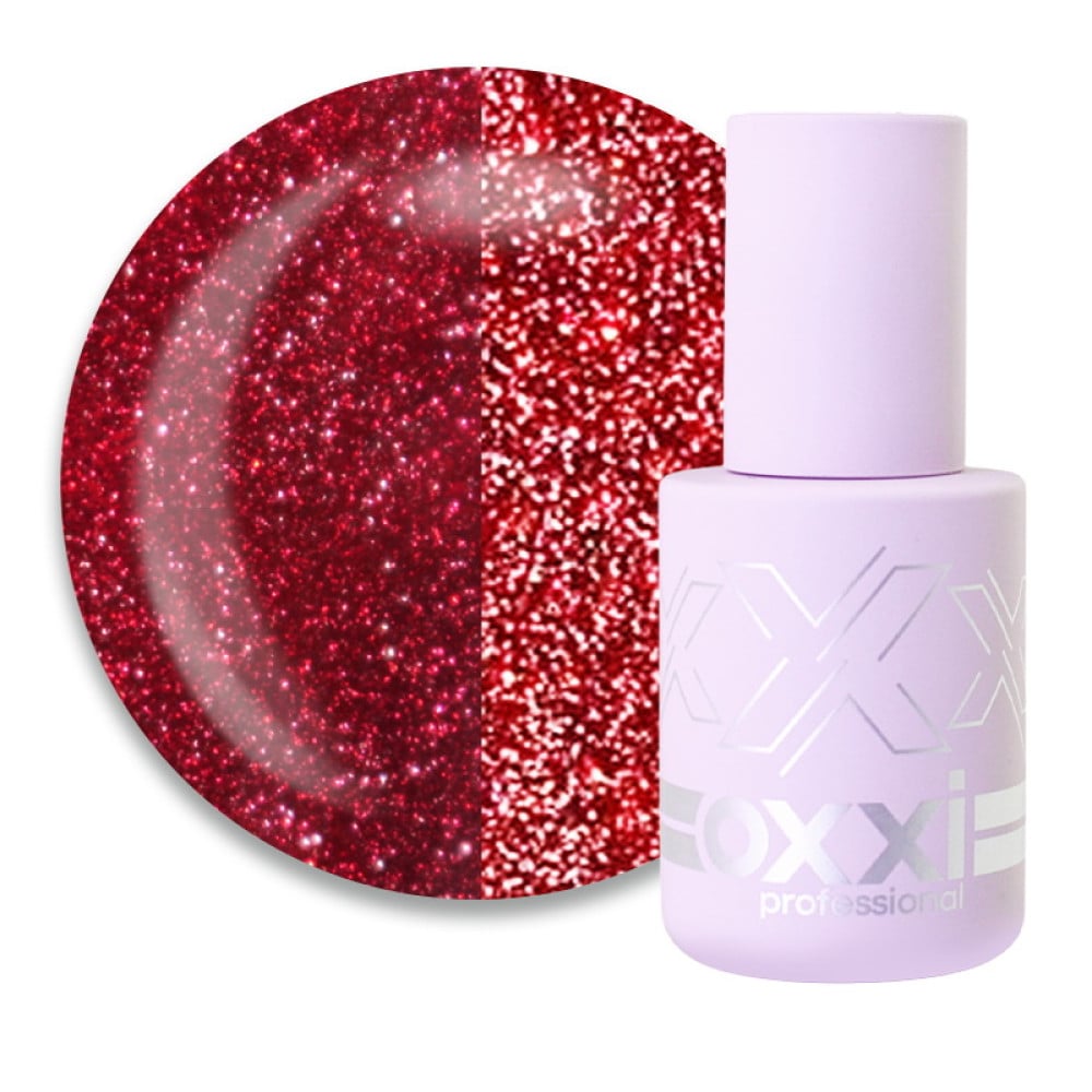 Гель-лак Oxxi Professional Disco Boom 010 пурпурний світловідбиваючий 10 мл