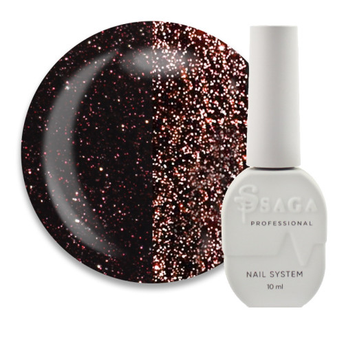 Гель-лак Saga Professional Fiery Gel 24 винный со светоотражающими