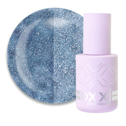 Гель-лак Oxxi Professional Disco Boom 004 блакитний світловідбиваючий 10 мл