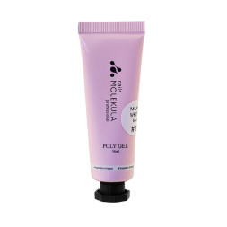Полигель Nails Molekula Poly Gel 00 Milky White. молочно-белый. 15 мл