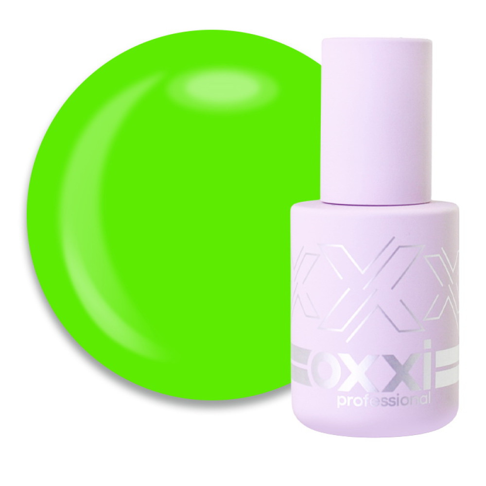 База цветная Oxxi Professional Summer Base 013. зеленый лайм. 10 мл