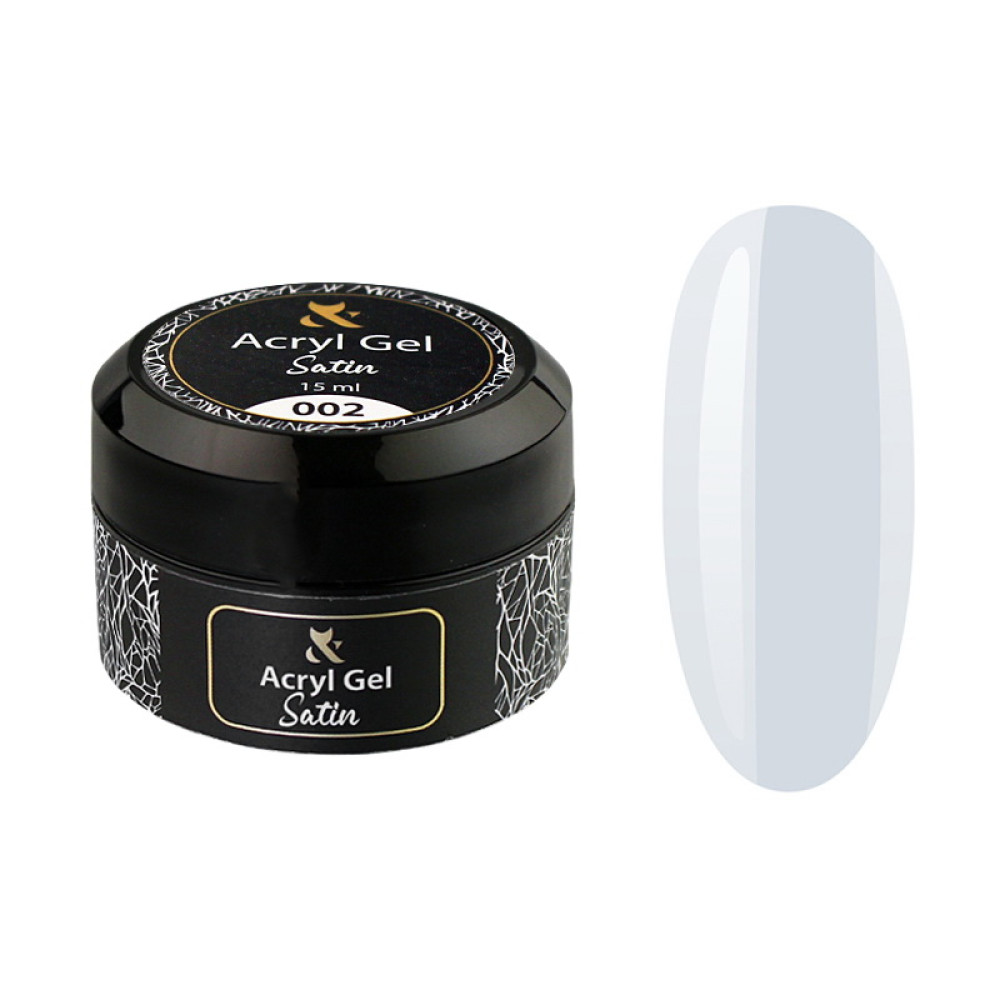 Акрил-гель F.O.X Aсryl Gel Satin 002 White. белый. 15 мл