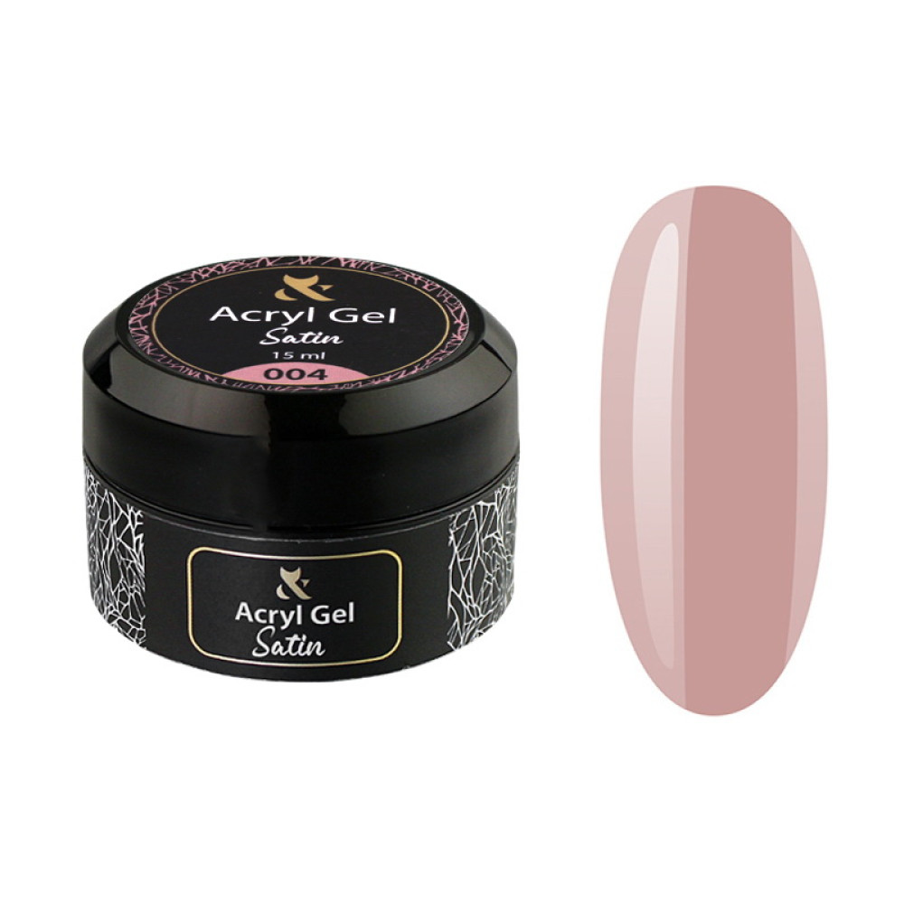 Акрил-гель F.O.X Aсryl Gel Satin 004 Тude. нюд. 15 мл