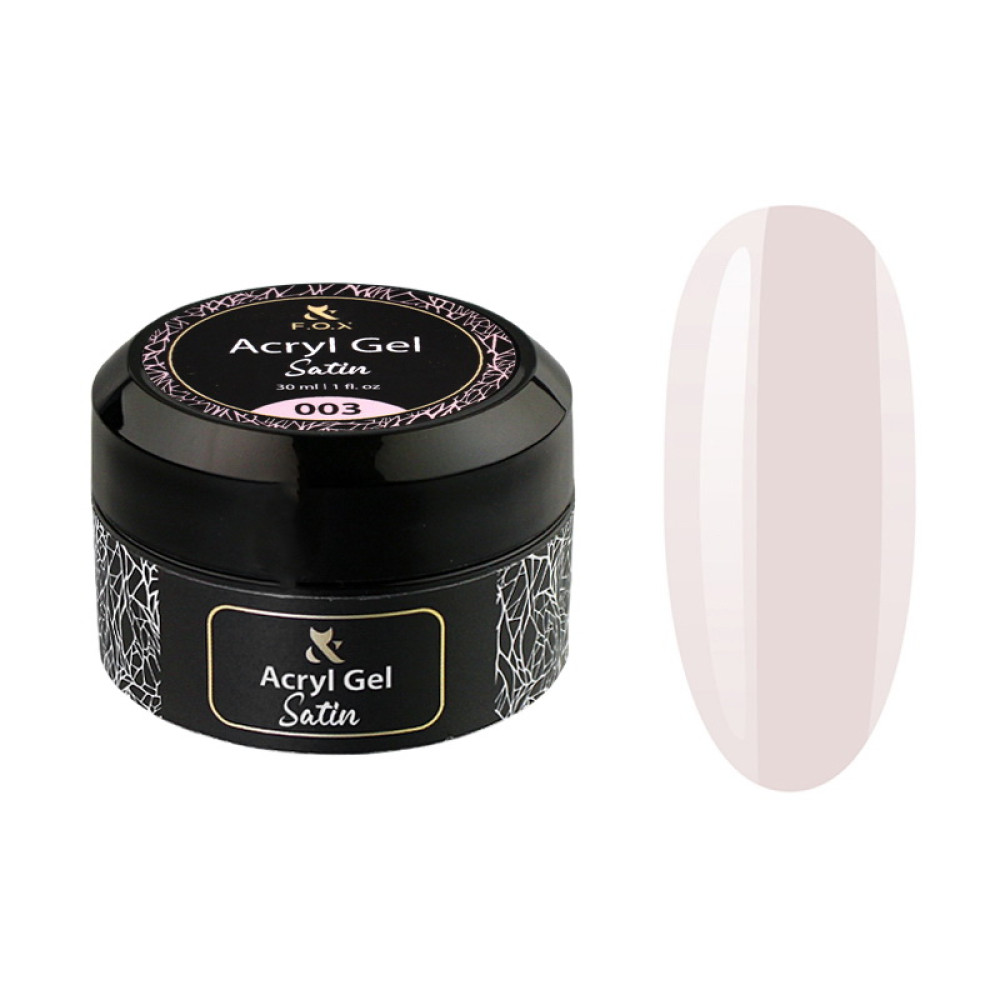 Акрил-гель F.O.X Aсryl Gel Satin 003 Pink. рожевий. 30 мл