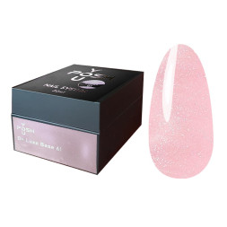 База камуфлююча You POSH French Rubber Base De Luxe 61. ніжний рожевий з дрібними блискітками. 30 мл