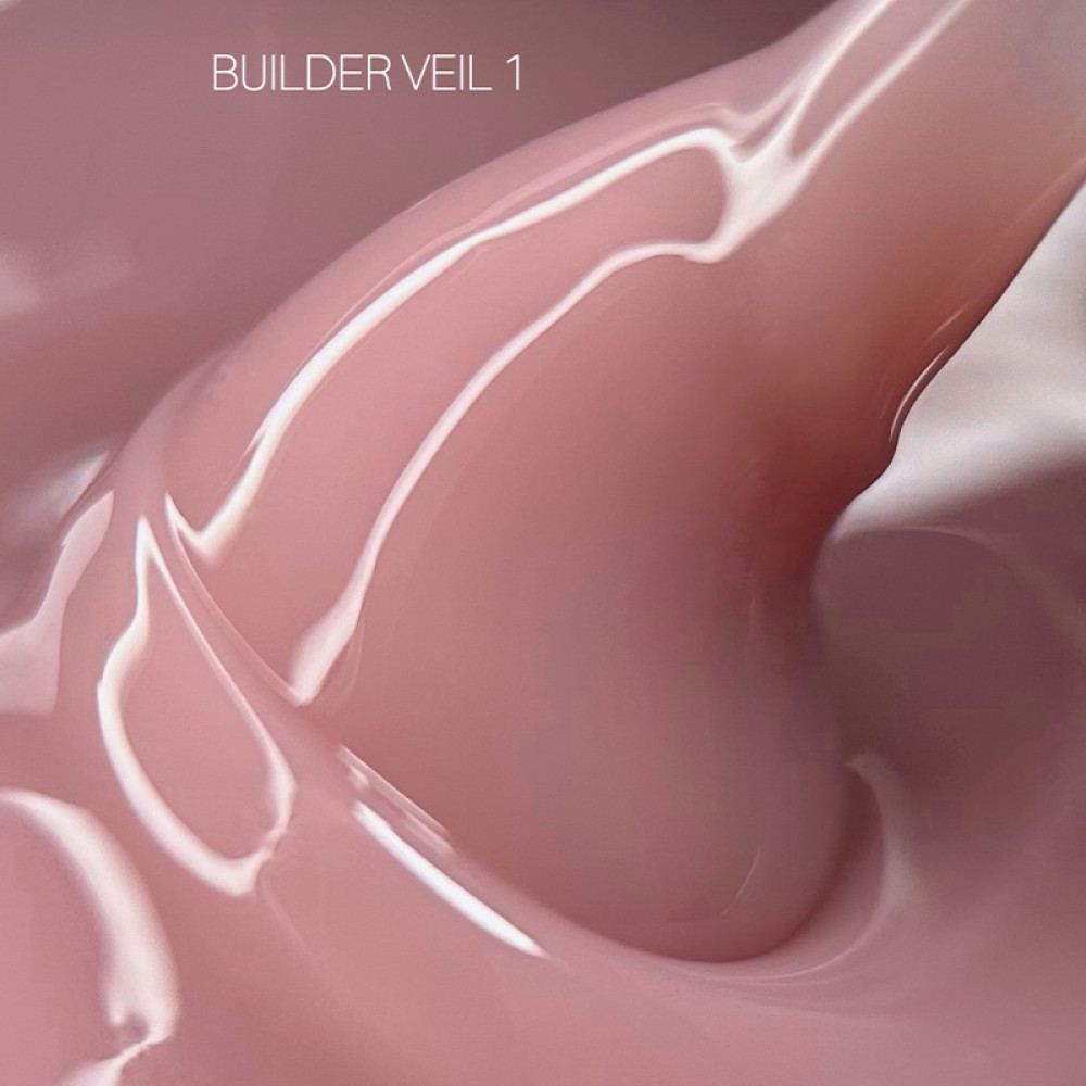 Гель для нарощування Saga Professional Builder Gel Veil 01 Cover Pink камуфлюючий рожевий 15 мл