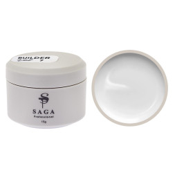 Гель для наращивания Saga Professional Builder Gel Veil 07. молочный. 15 мл