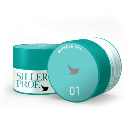 Гель камуфлирующий Siller Professional Wonder Gel 001 Clear. прозрачный. 30 мг