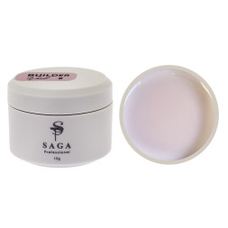 Гель для наращивания Saga Professional Builder Gel Veil 08. нюдовый беж. 15 мл