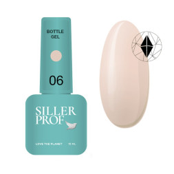 Гель Siller Professional Bottle Gel 006 з пензликом. тілесний нюд. 15 мл