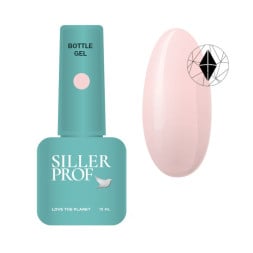 Гель Siller Professional Bottle Gel 009 з пензликом. абрикосово рожевий. 15 мл