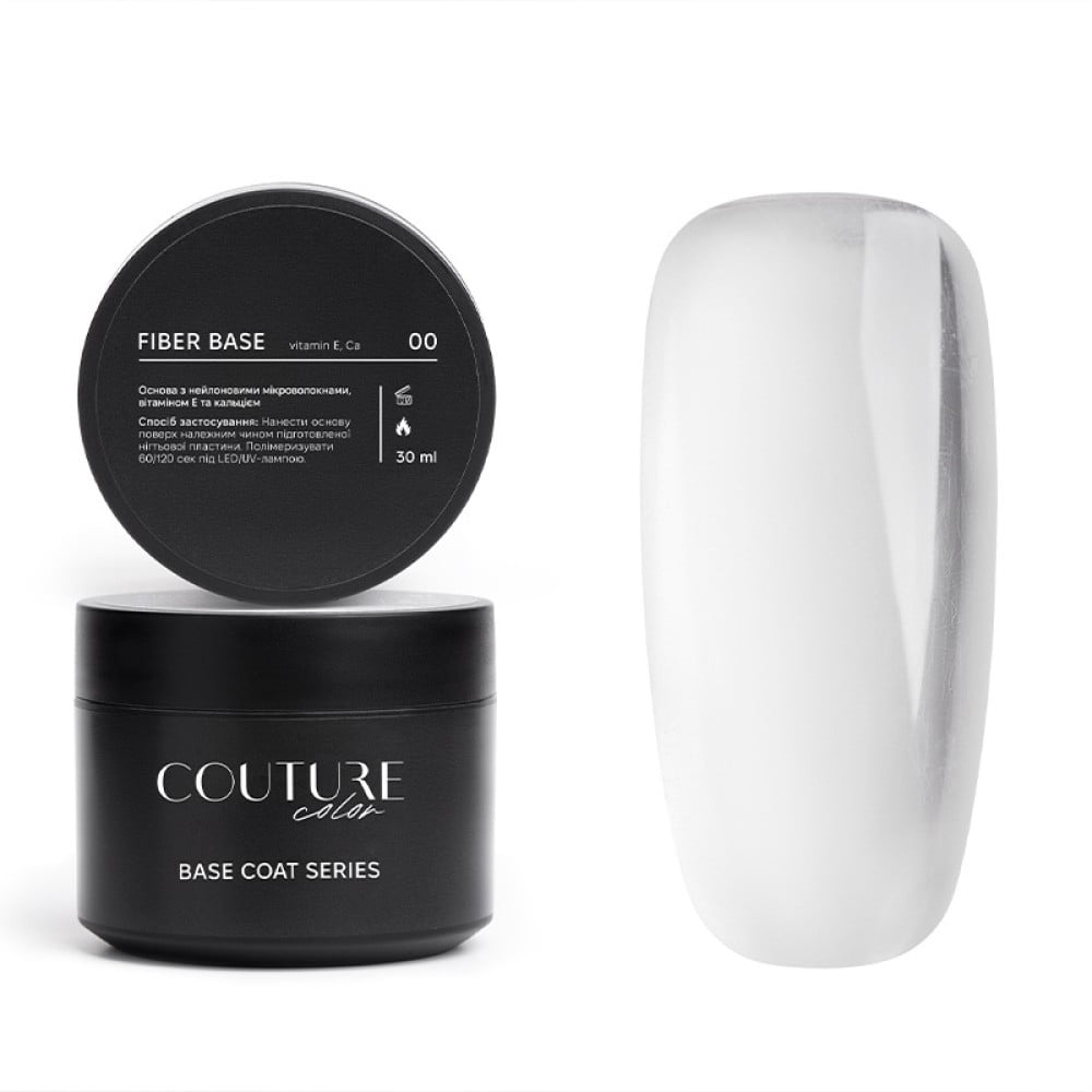 База для гель-лаку Couture Color Fiber Base FB 00 Clear прозорий 30 мл