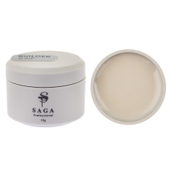 Гель для нарощування Saga Professional Builder Gel Veil 09. молочний. 15 мл
