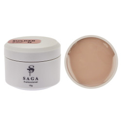 Гель для наращивания Saga Professional Builder Gel Veil 12. кофейный нюд. 15 мл
