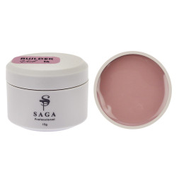 Гель для наращивания Saga Professional Builder Gel Veil 14. лилово-розовый. 15 мл