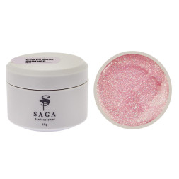 База камуфлююча Saga Professional Cover Base Shimmer 01 рожевий с шимером 15 мл