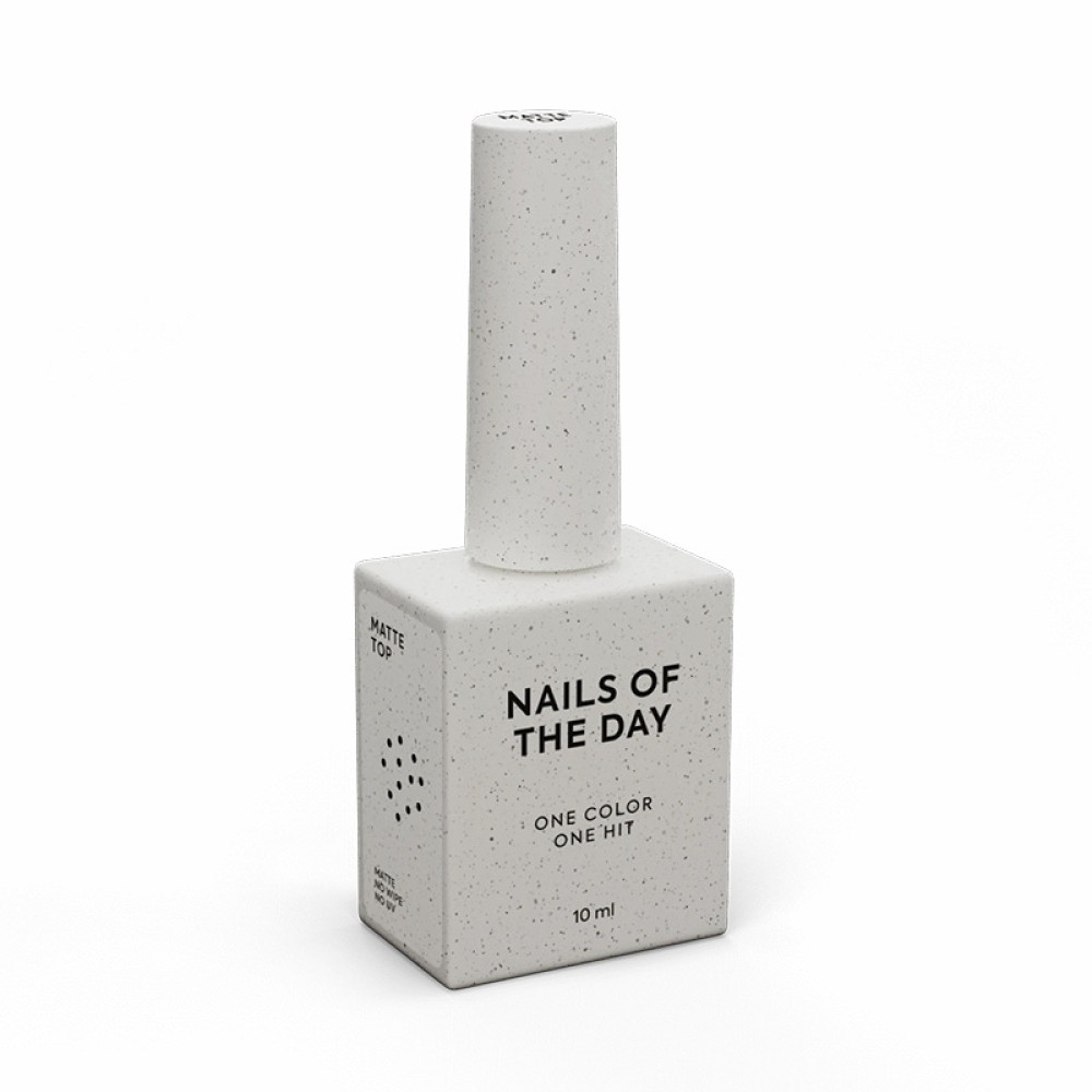 Топ матовий без липкого шару Nails Of The Day Matte Top No Wipe. 10 мл