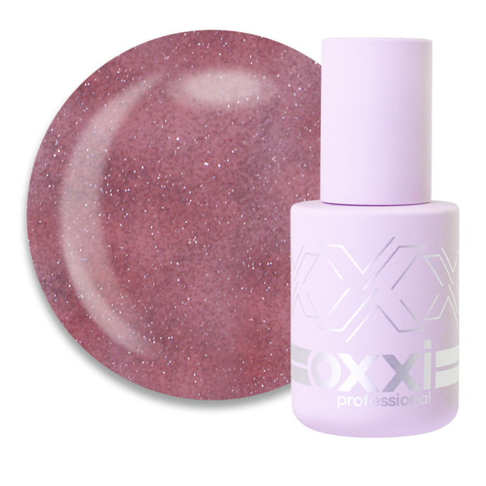 База камуфлююча Oxxi Professional Lurex Base 008. рожевий персик. світловідбиваюча. 10 мл