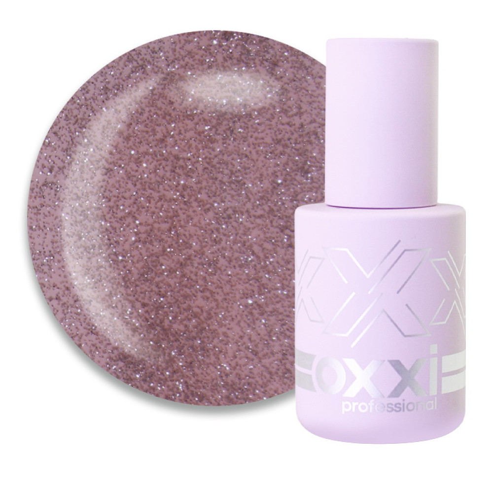 База камуфлююча Oxxi Professional Lurex Base 009. брют роуз. світловідбиваюча. 10 мл