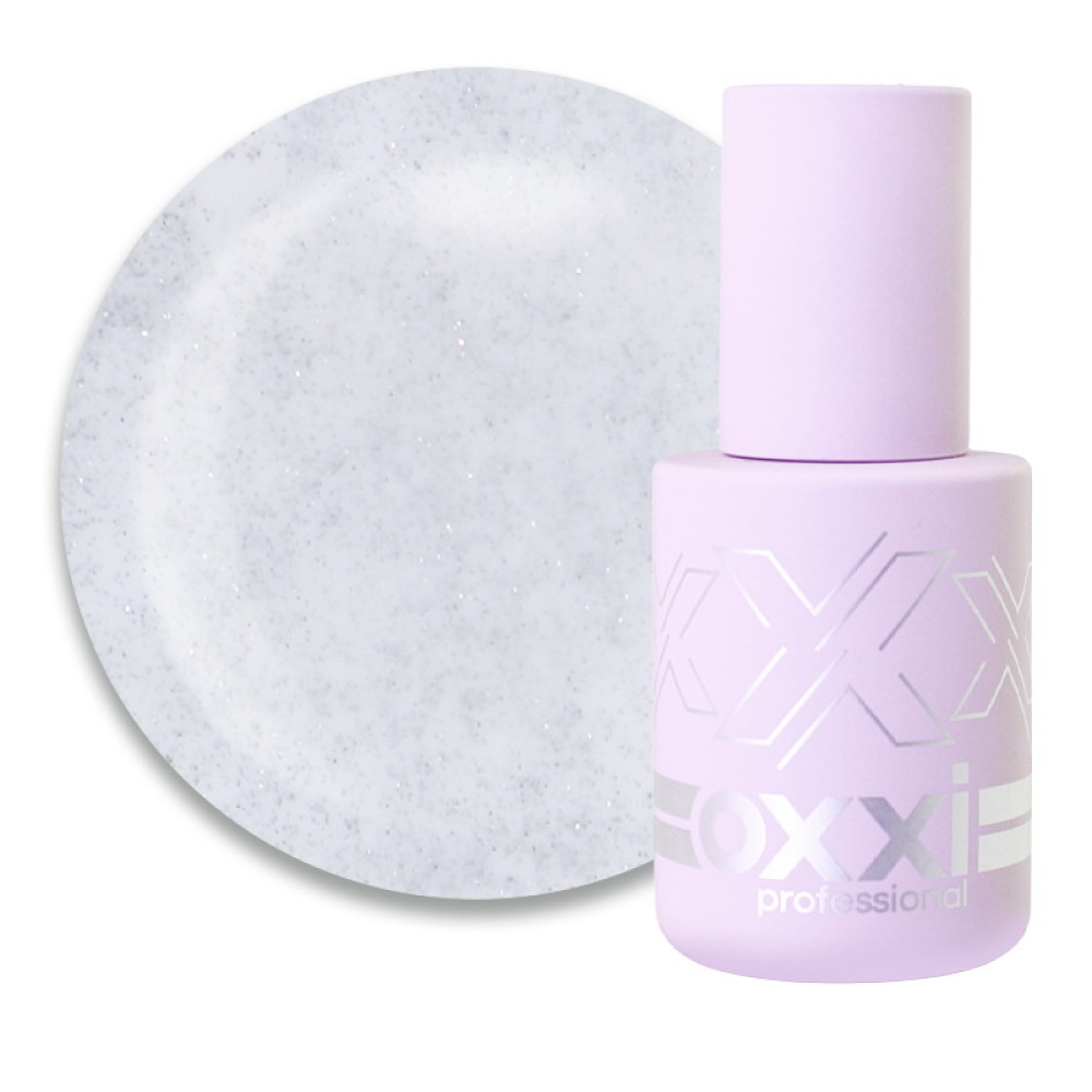 База камуфлююча Oxxi Professional Lurex Base 011. молочний туман. світловідбиваюча. 10 мл