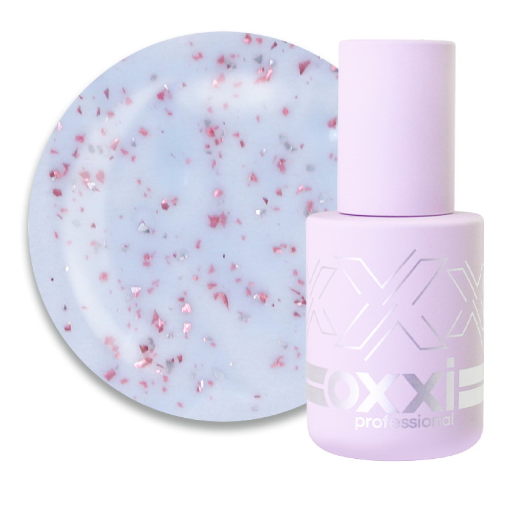 База камуфлююча Oxxi Professional Vineti Base 002. блідо-блакитний з поталлю. 10 мл