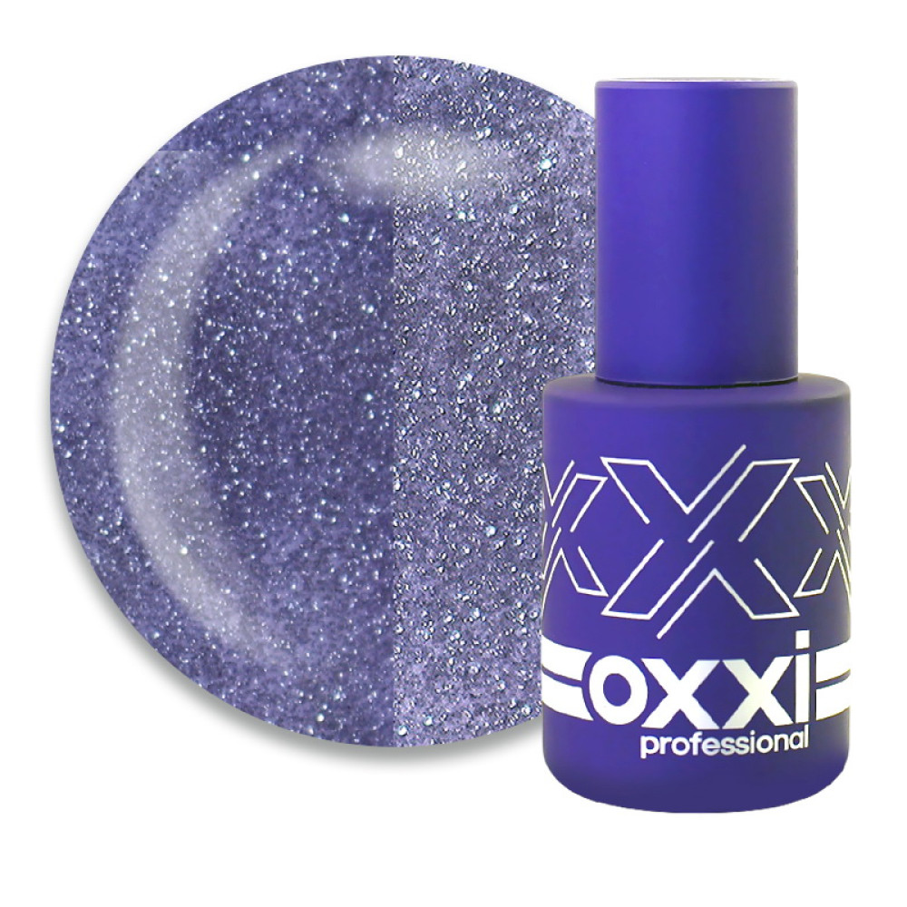Гель-лак Oxxi Professional Disco Boom 017 сіро-бузковий світловідбиваючий 10 мл