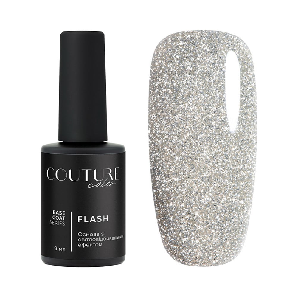 База кольорова Couture Color Flash Base 02 світлий бежевий світловідбиваюча 9 мл