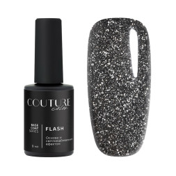 База кольорова Couture Color Flash Base 04 теплий сіро-коричневий світловідбиваюча 9 мл